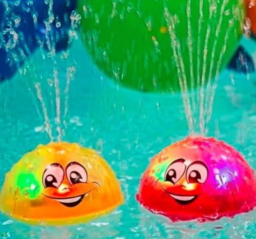 Imagen 3 de 8 de Water Spray Bañadera Magnific Bath Juguete Juego Baño Luz