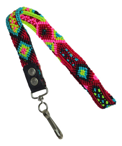 Lanyard Cinta Cordón Para Llavero Correa Artesanal Color 5