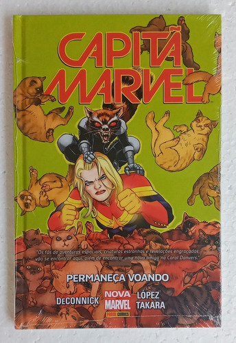 Capitã Marvel - Edição Encadernada/panini Nº 2 - Permaneça Voando (deconnick/lopes Takara) Novo Lacrado