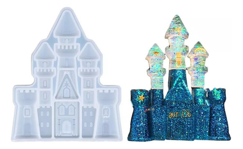 Molde Silicona Castillo Disney Yeso Resina Chocolate Porcel 