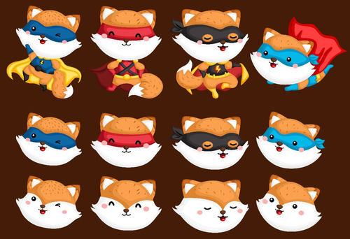 Clipart Superheroes Animales 1