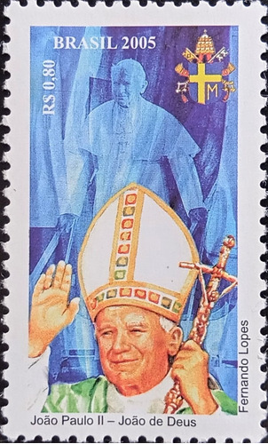 Brasil, Sello Yv 2911 Papa Juan Pablo Ii 2005 Mint L18866