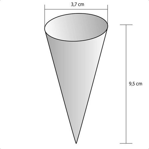 Embalagem Cone Para Casquinha Cascao De Sorvete (2.000 Unid)