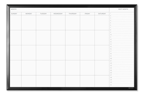 Tablero De Calendario Magnético Borrable Seco, 23 X 35...