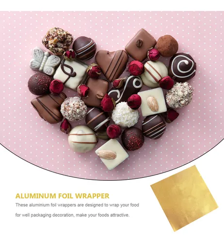 Rollos De Papel De Aluminio Para Envolver Chocolate, 600 Uni
