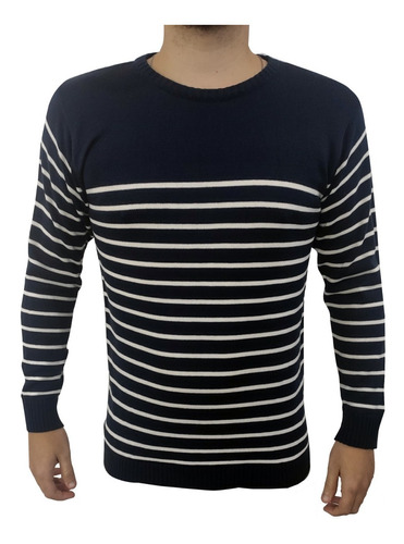 Sweater De Hombre Slim Fit Varios Colores 100% Algodon