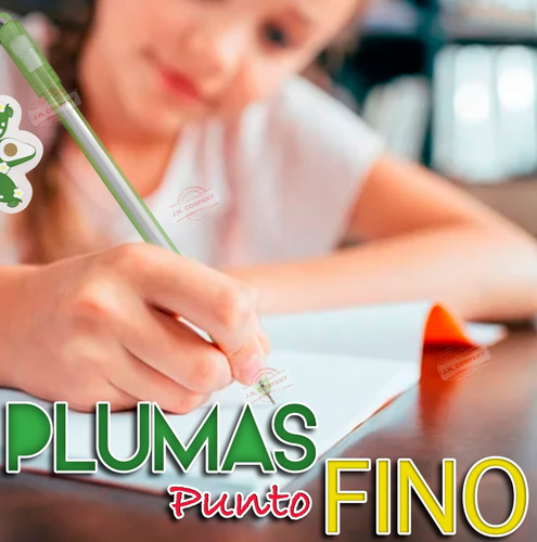 Imagen 5 de 9 de Set De 12 Plumas Aguacate Feliz Kawaii Tinta De Gel Mayoreo