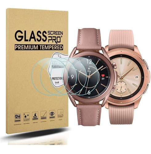 4 Un. - Vidrio Templado Galaxy Watch 3 41mm Y Watch 42mm