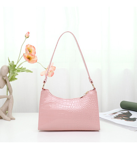 Bolso Para Mujer 2022, Nuevo Patrón De Cocodrilo, Color Liso