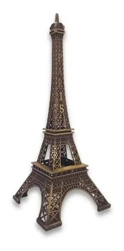 Torre Eiffel Paris Enfeite Miniatura Decoração De Metal 18cm