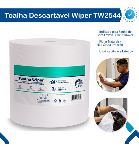Pano Para Limpeza Inoven Wiper Hospitalar Leito Pano 450 U