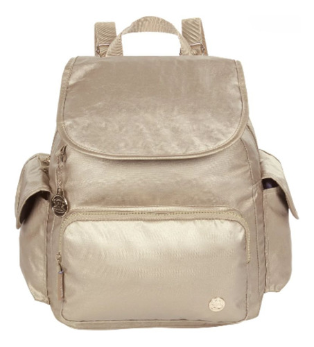 Mochila M Com Tampa Paul Frank Light Gold - Sestini