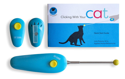 Cat School Kit De Entrenamiento Con Clicker Para Gatos - 1 C