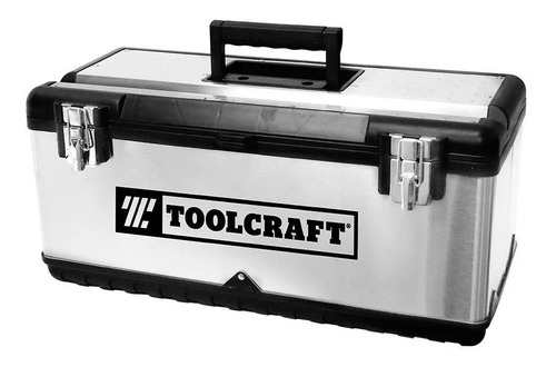 Caja Para Herramientas Metálica 20pul Profesional Toolcraft Color Plateado
