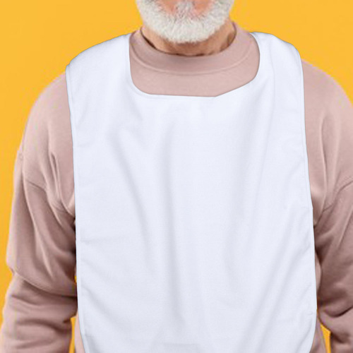 4 Babero Para Ancianos, Babero Para Comer, Reutilizable,