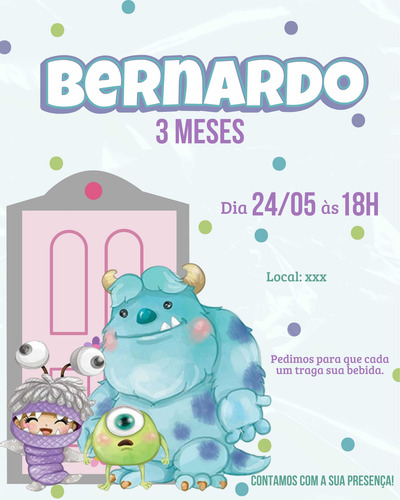 Convite Virtual Simples Personalizado Envio Digital