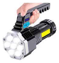 Comprar Linterna Led Recargable Usb Potente Gadnic Recargable Linterna Negro Luz Blanco