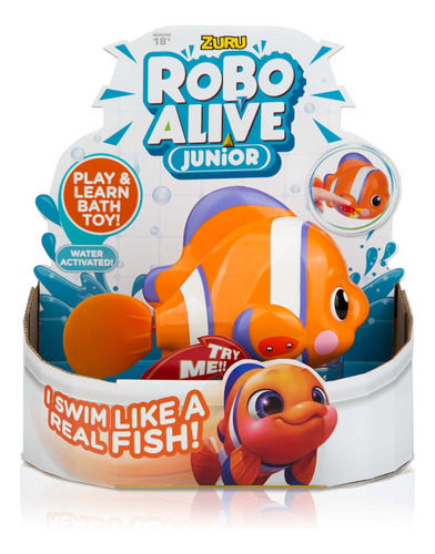 Robo Alive Junior Little Fish Battery Battery Bath Bath Bath