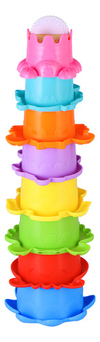 Toymytoy, 8 Unidades De Copos Empilháveis Coloridos Toy Earl