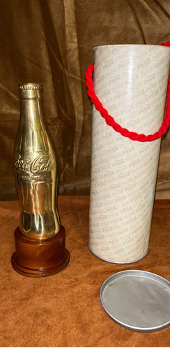 Botella De Bronce Coca Cola 50 Años. Caja Original.