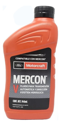 Aceite Transmisión Automática Mercon V 946 Ml Motorcraft