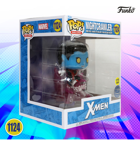 Funko Pop Nightcrawler #1124 Glow X Men Marvel Figura Deluxe