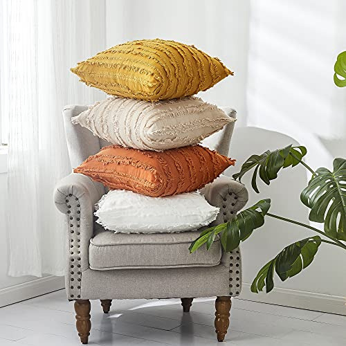 Funda De Almohada Decorativa De Color Naranja Quemado, ...