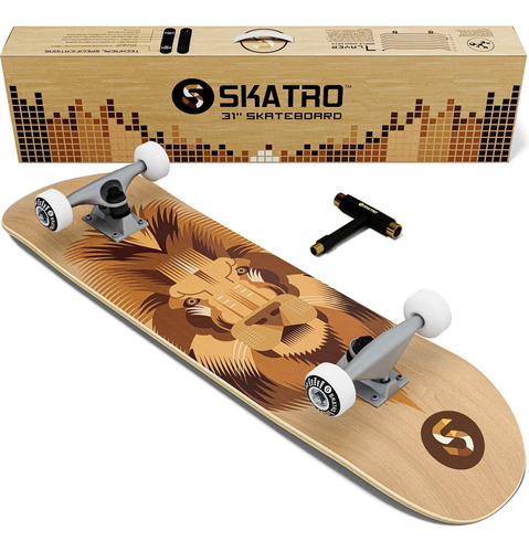 Skatro - Patineta Profesional Completa De 31 Pulgadas. Edade