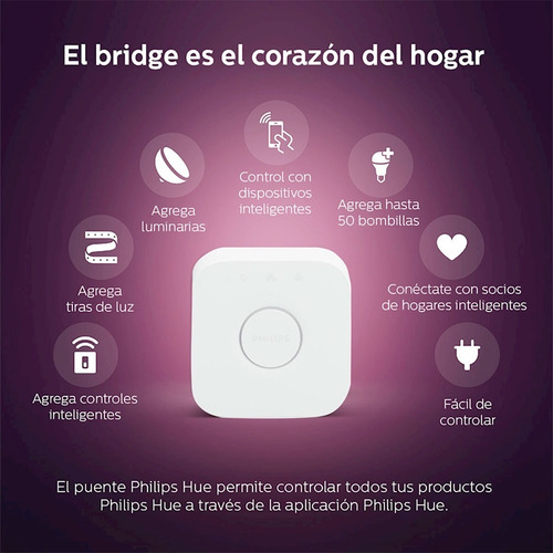 Imagen 7 de 10 de Bridge Philips Hue Puente Nuevo Original
