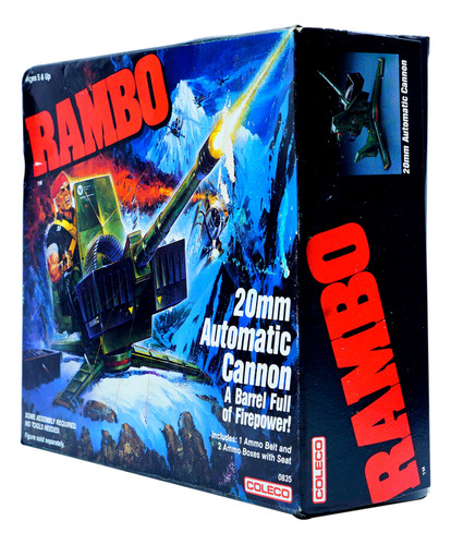 Coleco Rambo 20mm Automatic Cannon 1986 Edition Msi