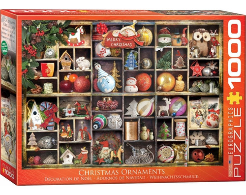 Puzzle 1000 Piezas Christmas Ornaments - Eurographics