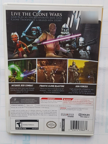 Jogo Star Wars The Clone Wars Republic Heroes Wii Ntsc-us (Recondicionado)