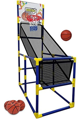 Juego De Arcade De Baloncesto Para Niños, Con 4 Bolas - Mini