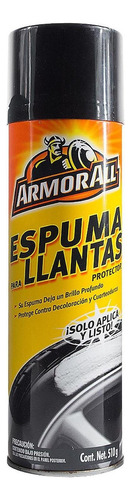 Espuma Limpieza Brillo Protección Neumáticos Armor All 510g Color Negro