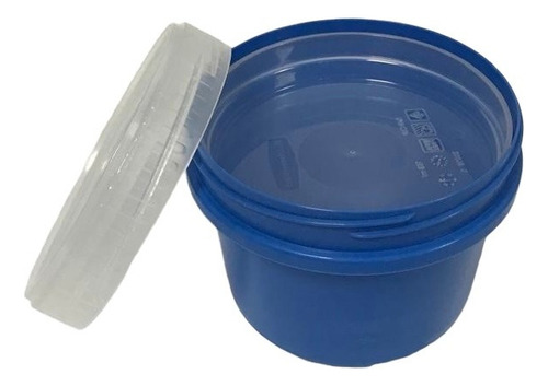 2 Taper Contenedor Vianda Rubbermaid 496ml Take Alongs Color Azul