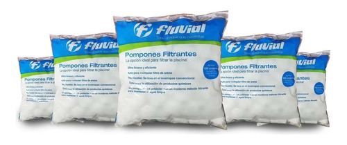 Pompones Filtrantes Fluvial Para Filtro Vulcano Vc50 X 5 Uni