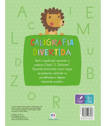 Livro Caligrafia Divertida - Letra Bastão