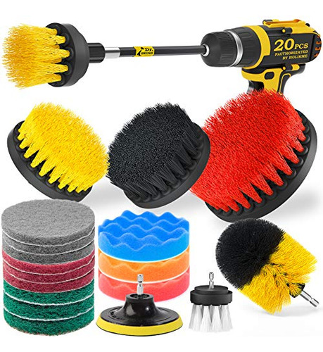 Juego Accesorios Cepillo Para Taladro Holikme De 15 Pz