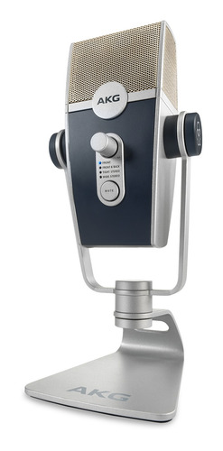 Imagem 2 de 11 de Microfone AKG Lyra condensador estéreo azul/prateado