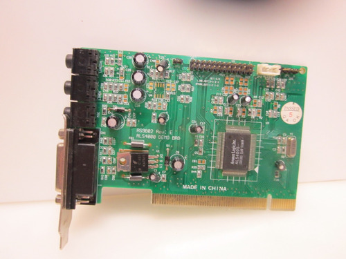 Placa De Som Avance Logic Inc Als4000 As9802 Rev:e Pci