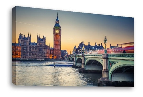 Cuadro Decorativo Canvas Moderno Londres Atardecer