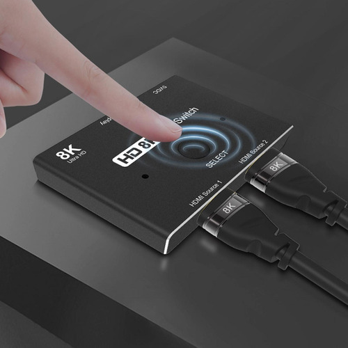 Imagen 3 de 9 de Conmutador 2.1 Compatible Con Hdmi 8k 2 En 1 Salida De Alta