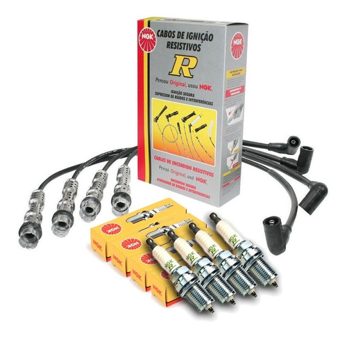 Kit Cables + Bujias Ngk Vw Golf Iv 1.6 8v 2004-2012 