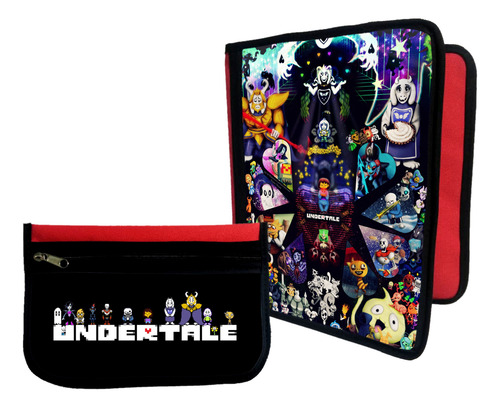 Combo Carpeta + Cartuchera Undertale #175
