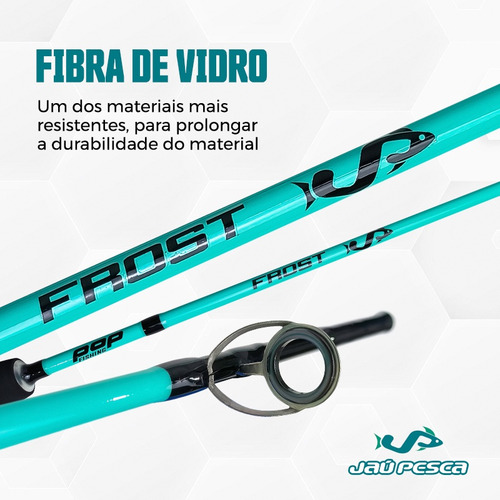 Vara Carretilha Jp Frost Acqua C602 1,80m 12-25lbs Jaú Pesca