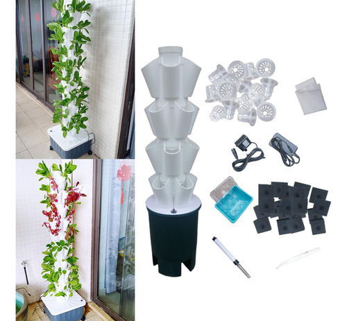 De Hidropónico Hydroponic Vertical 4 Capas De De Adaptador