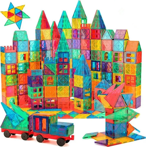 Juego Bloques Para Armar Magneticos 112 Piezas