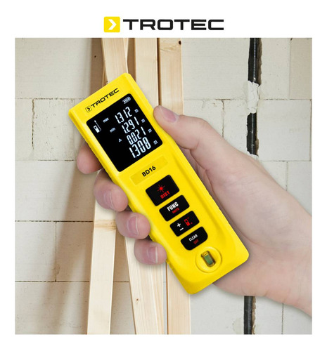Telémetro Laser Trotec Bd16 40 Mts con nivelador de burbuja