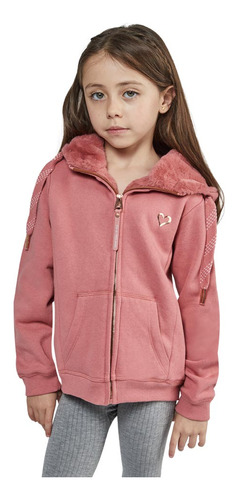 Sudadera Rosa Para Niña Con Capucha Pink By Price Shoes Fayy