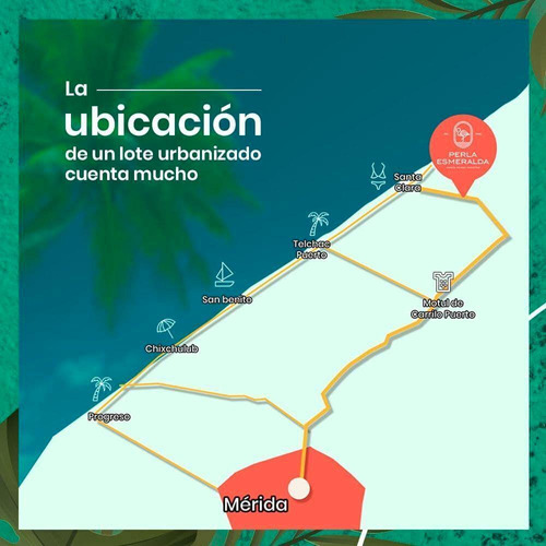 Terrenos Urbanizados Perla Esmeralda En Santa Clara, Yucatán